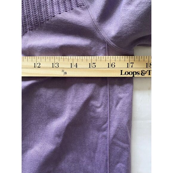 Fabletics Washed Violetta Sync Seamless Long-Sleeve Tight Compression Top Sz M - Picture 5 of 7